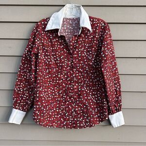 Vintage dot blouse shirt women’s tunic